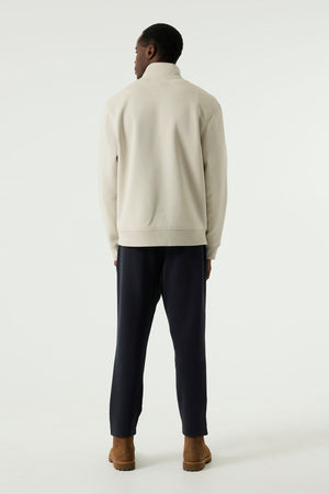 Garcia 1/4 Zip Soft Bluff Sweater
