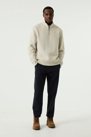 Garcia 1/4 Zip Soft Bluff Sweater