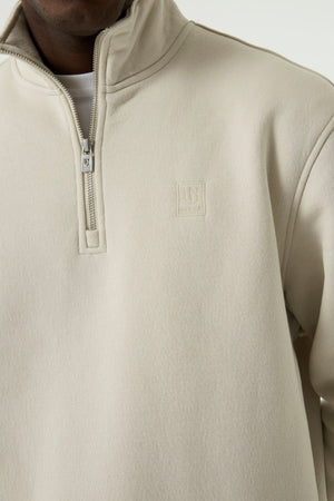 Garcia 1/4 Zip Soft Bluff Sweater