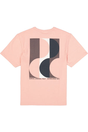 T-shirt imprimé rose Garcia