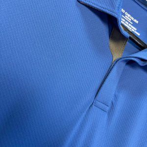 Polo texturé bleu de mer Léo Chevalier