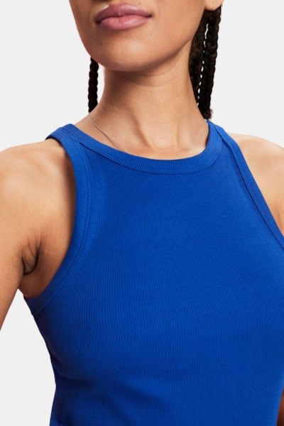 Ribbed Solid Tank Top