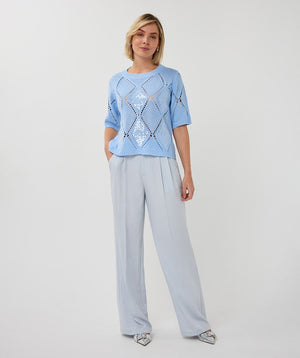 Pull EsQualo Diamond Pointelle
