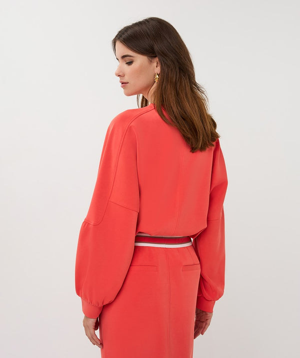 EsQualo Fancy Sleeve Modal Sweater