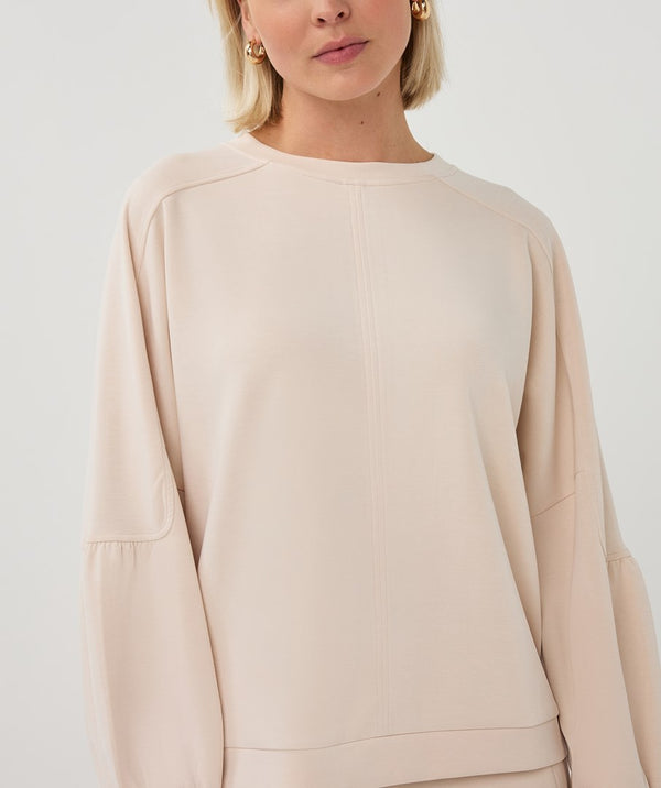 EsQualo Fancy Sleeve Modal Sweater