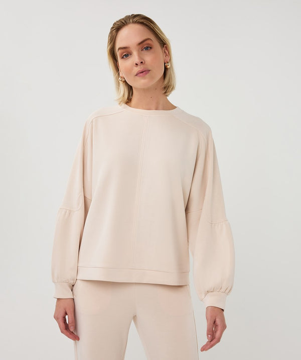 EsQualo Fancy Sleeve Modal Sweater