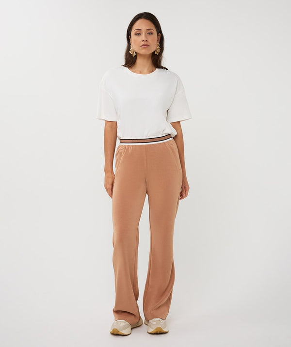 EsQualo Wide-Leg Modal Trousers