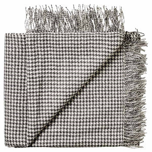 Viyella 100% Baby Alpaca Houndstooth Pattern Scarf