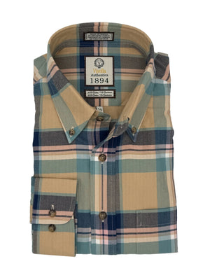 Viyella 1894 Made in Canada Bright String Plaid Shirt