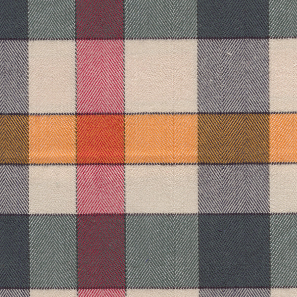 Chemise à carreaux orange et vert Viyella 1894 Viyella Classic, fabriquée au Canada