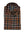 A folded long-sleeve plaid shirt by Vivella for Men, featuring a brown, black, white, and red tartan pattern, with a navy blue brand label visible at the collar.