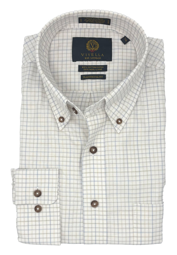 Viyella Muted Multi Mini Check Made in Canada Shirt