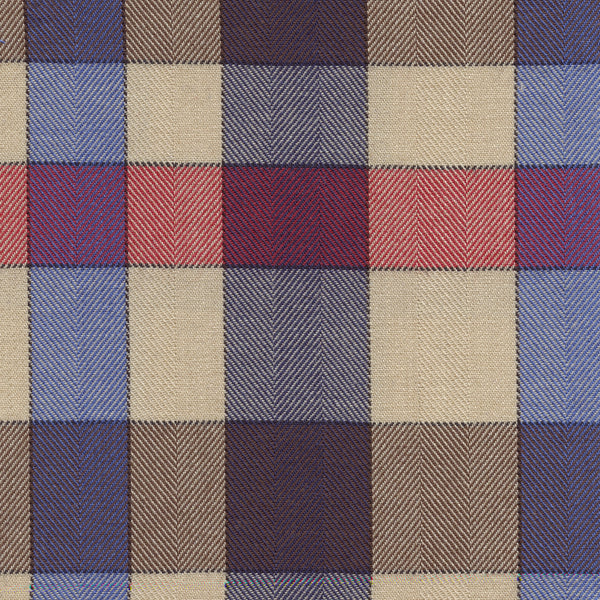 Chemise à carreaux crème Viyella et multicolore fabriquée au Canada