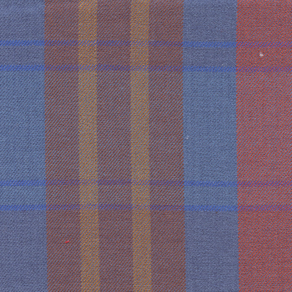 Chemise Viyella bleue et marron fabriquée au Canada