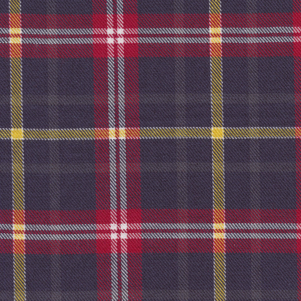 Viyella Dark Blue and Gold Made in Canada Plaid Shirt