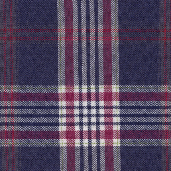 Viyella Made in Canada Navy and Red Plaid Shirt