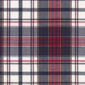 Viyella Made in Canada Navy and Burgundy Plaid Shirt