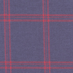 Chemise Viyella à carreaux bleus et rouges, fabriquée au Canada