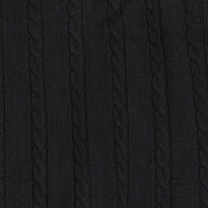 Viyella Cardigan sans manches en laine mérinos Baruffa avec câble sur le devant