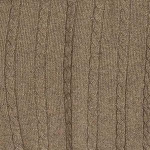 Viyella Cardigan sans manches en laine mérinos Baruffa avec câble sur le devant
