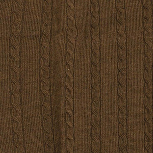 Viyella Cardigan sans manches en laine mérinos Baruffa avec câble sur le devant