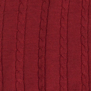 Viyella Cardigan sans manches en laine mérinos Baruffa avec câble sur le devant