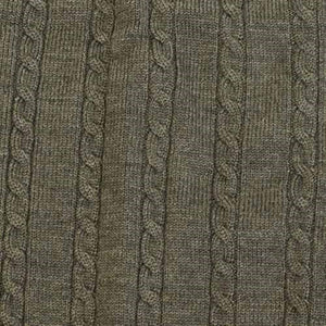 Viyella Cardigan sans manches en laine mérinos Baruffa avec câble sur le devant