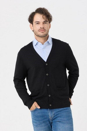 Viyella Fine Gauge Light Weight Merino Wool Cardigan