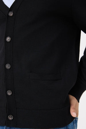Viyella Fine Gauge Light Weight Merino Wool Cardigan