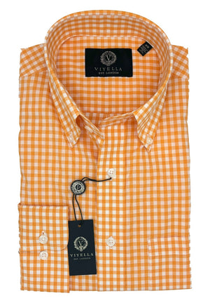Chemise boutonnée Viyella à carreaux vichy en coton extensible