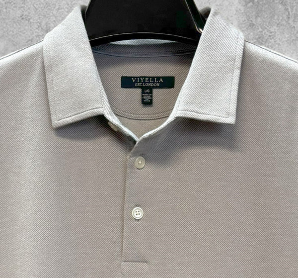 Pull polo à manches longues à chevrons Viyella