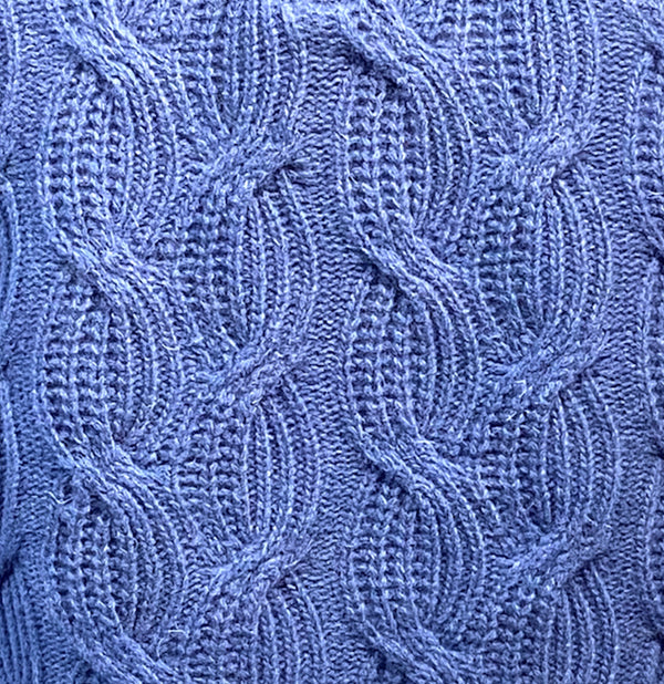Viyella 1/4 zip avec pull en tricot de corde fabriqué en Italie