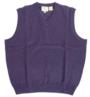 Viyella V-Neck Sleeveless Baruffa Merino Wool Sweater
