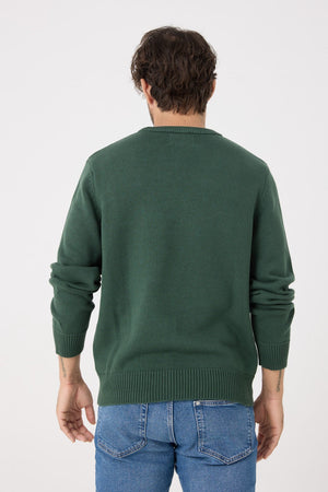 Viyella Varsity Crew Neck Cotton Sweater