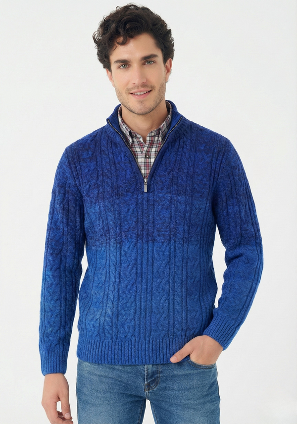 The Heritage Winter Bundle: Leo Chevalier Cable Knit Sweater & Viyella Plaid Shirt