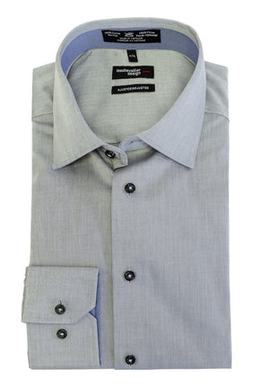 Coupe ajustée pour homme 100 % coton sans repassage