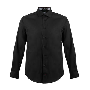 Coupe ajustée pour homme 100 % coton sans repassage