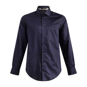 Coupe ajustée pour homme 100 % coton sans repassage
