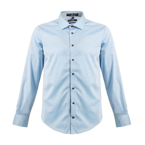 Coupe ajustée pour homme 100 % coton sans repassage
