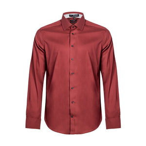 Coupe ajustée pour homme 100 % coton sans repassage