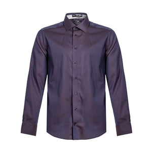 Coupe ajustée pour homme 100 % coton sans repassage