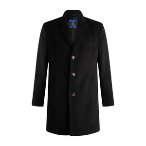 Manteau en laine mélangée à 3 boutons Viyella
