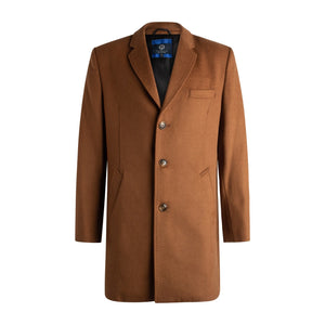 Manteau en laine mélangée à 3 boutons Viyella