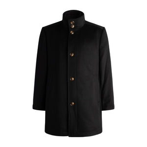 Viyella 6 Button Wool Cashmere Blend Coat with Zip out Wind Blocker