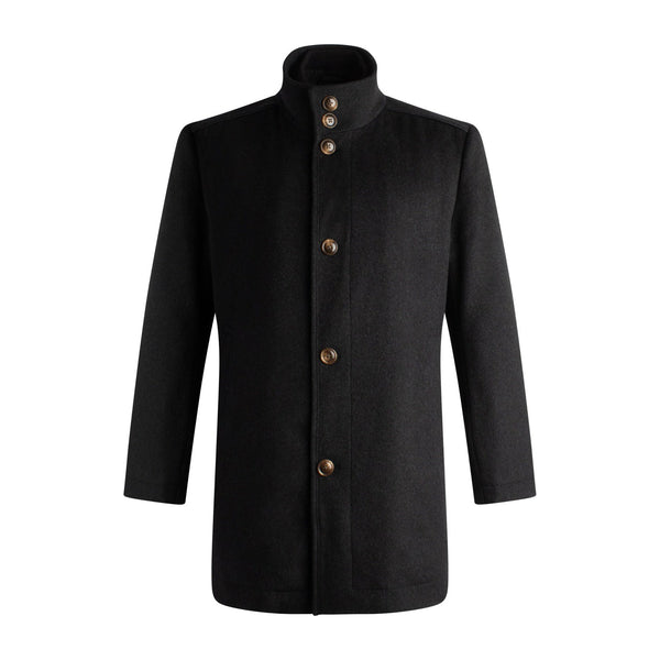 Viyella 6 Button Wool Cashmere Blend Coat with Zip out Wind Blocker