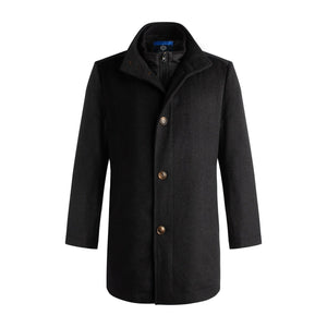 Viyella 6 Button Wool Cashmere Blend Coat with Zip out Wind Blocker