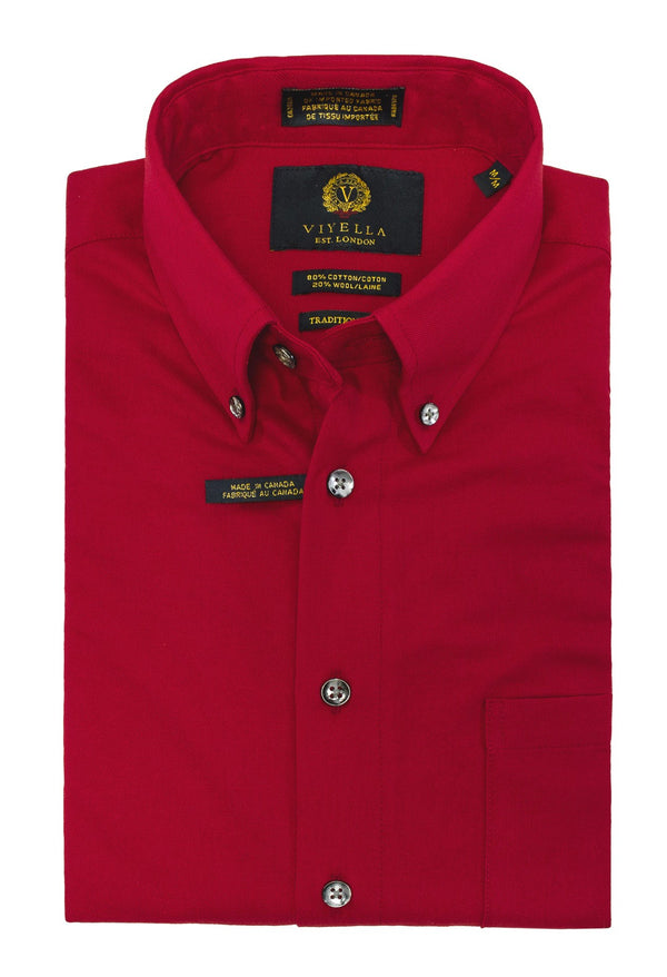 Viyella Classic Solid Made in Canada Sport Shirt (Multiple Color's)