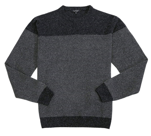 Viyella Made In Italy Two Tone Crew Neck Sweater
