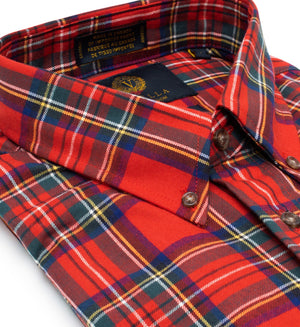 Viyella Royal Stewart Chemise de sport boutonnée fabriquée au Canada