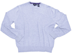Pull à col en V et manches longues en mélange de soie Viyella 